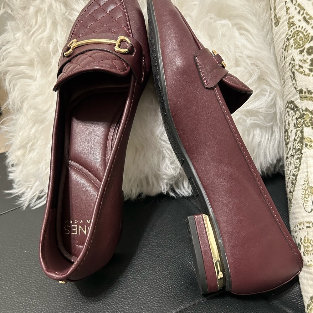 NEW Jones New York Women's Quilted Loafers - Maroon, Size 11 - Picture 3 of 5